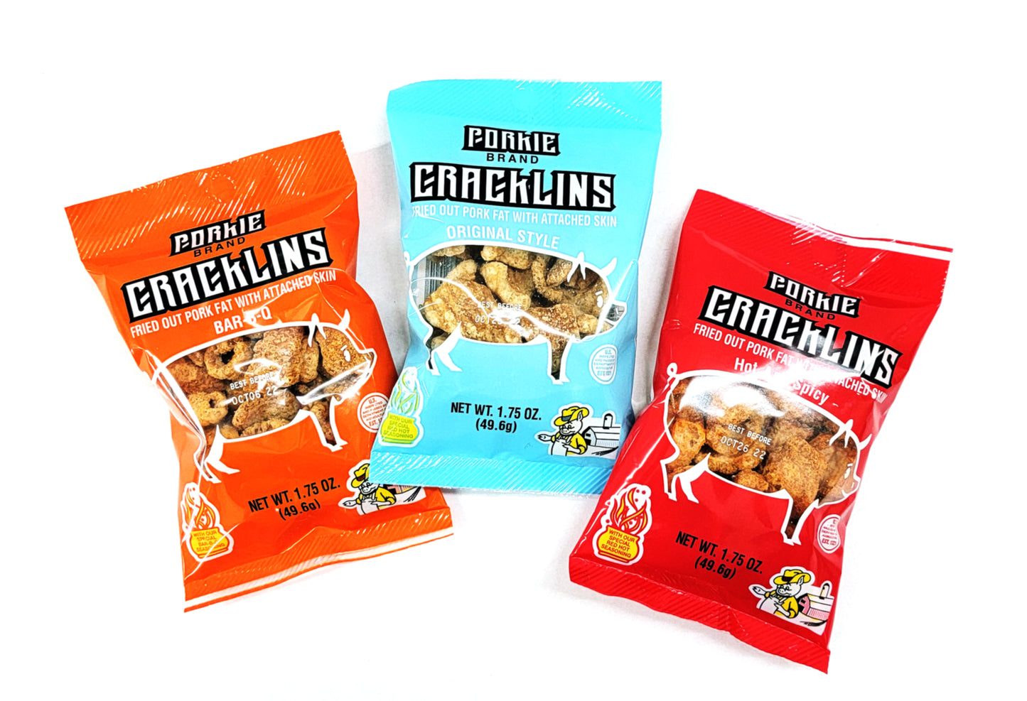 Porkie's Original Flavored Pork Cracklins - 1.75oz