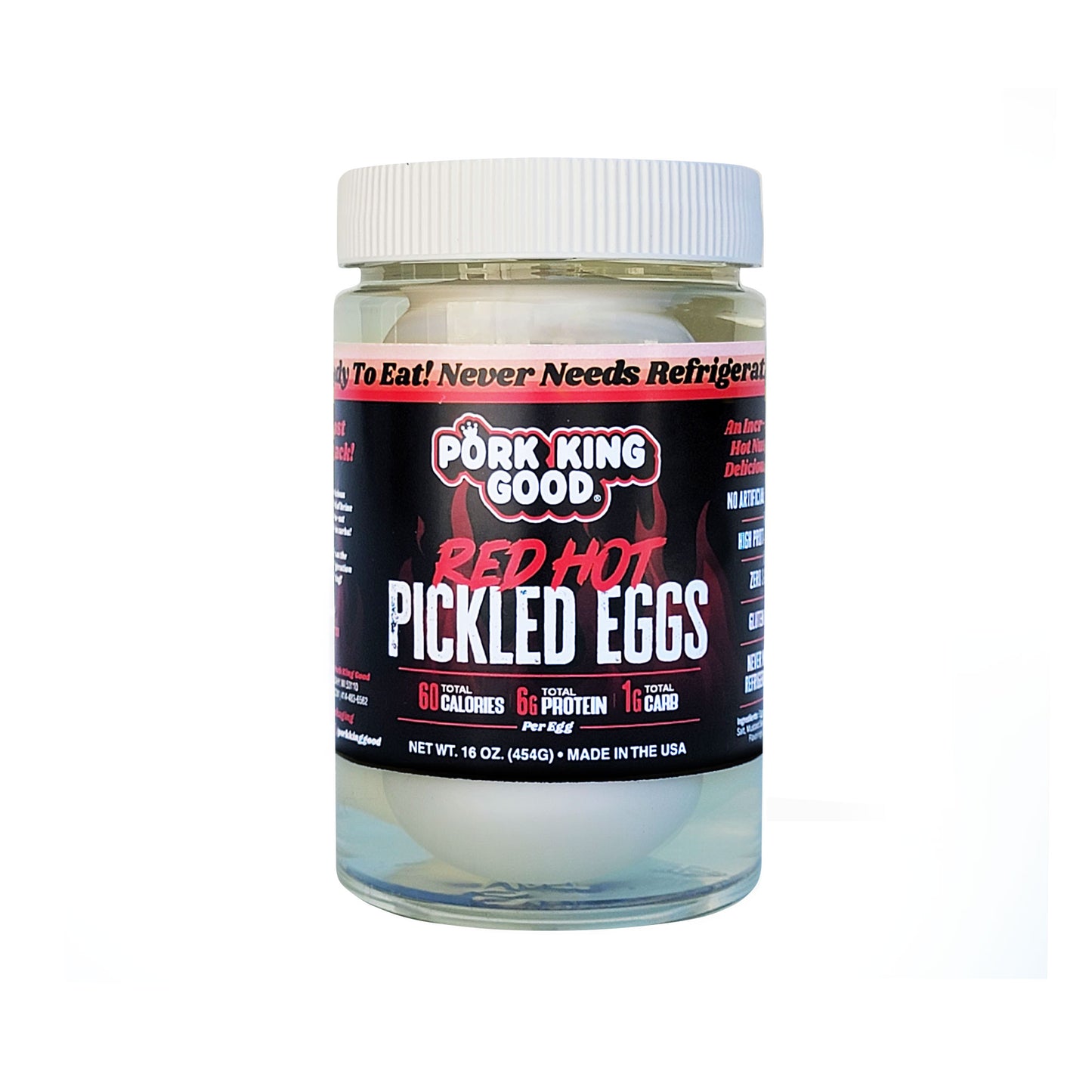 Pork King Good Red Hot Pickled Eggs 2 Pack