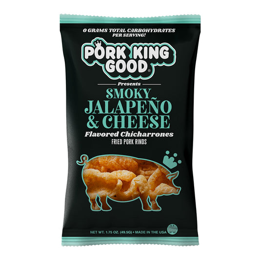 Pork King Good Smoky Jalapeño & Cheese 1.75oz Pork Rinds
