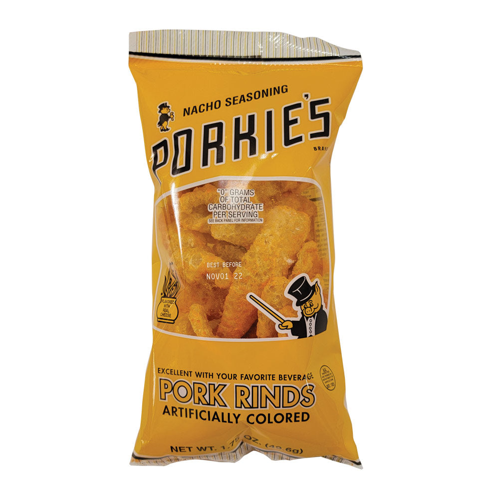 Porkie's Nacho Seasoning Pork Rinds - 1.75oz