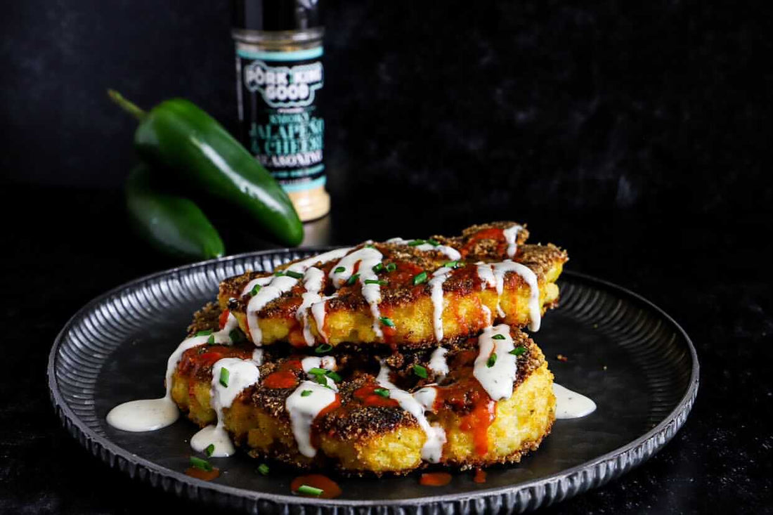 Crispy Buffalo Cauliflower Steaks     (@lori.Monigold)