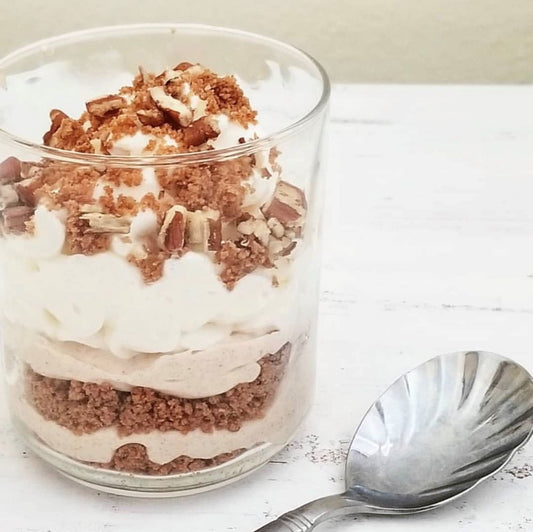 Maple Cinnamon Cheesecake Trifle ( @my_keto_journal )