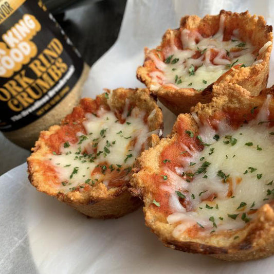 Pork King Good Pork Rind Crumb Keto Pizza Cups