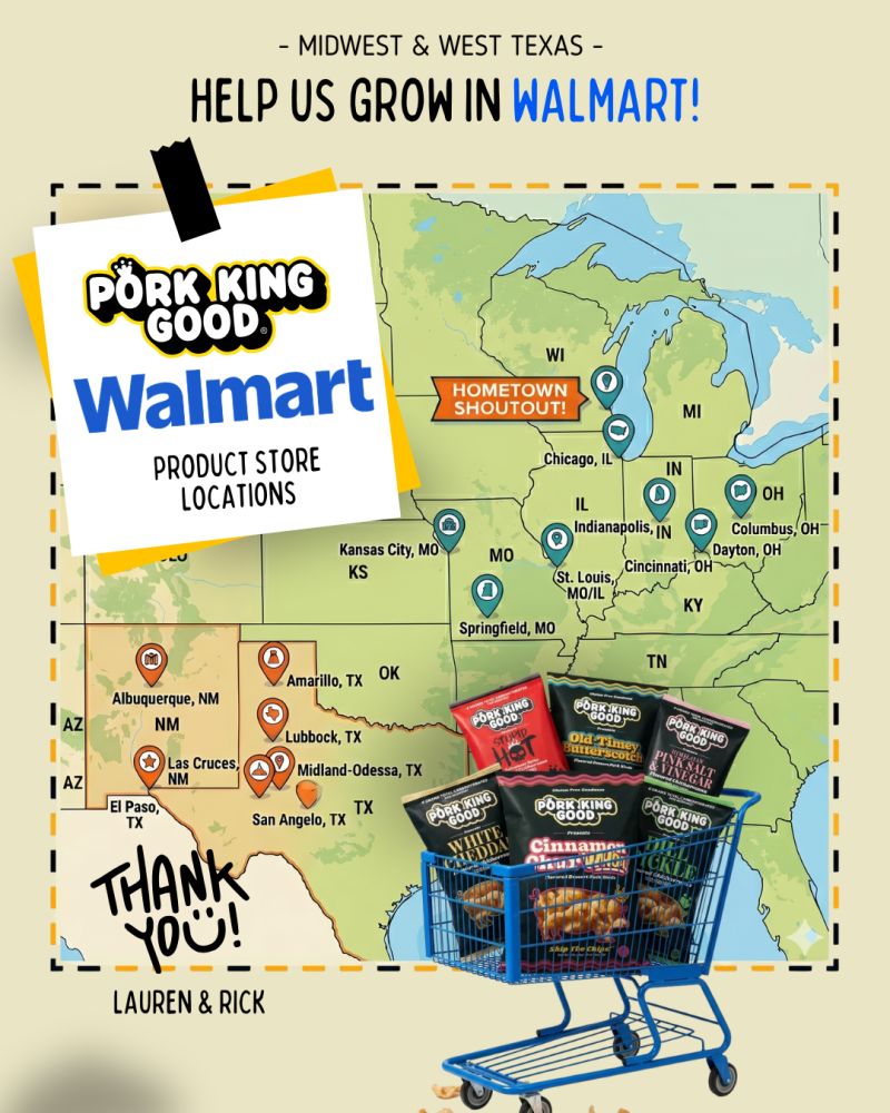 Pork King Good Pork Rinds Are Now in About 400 Walmart Stores