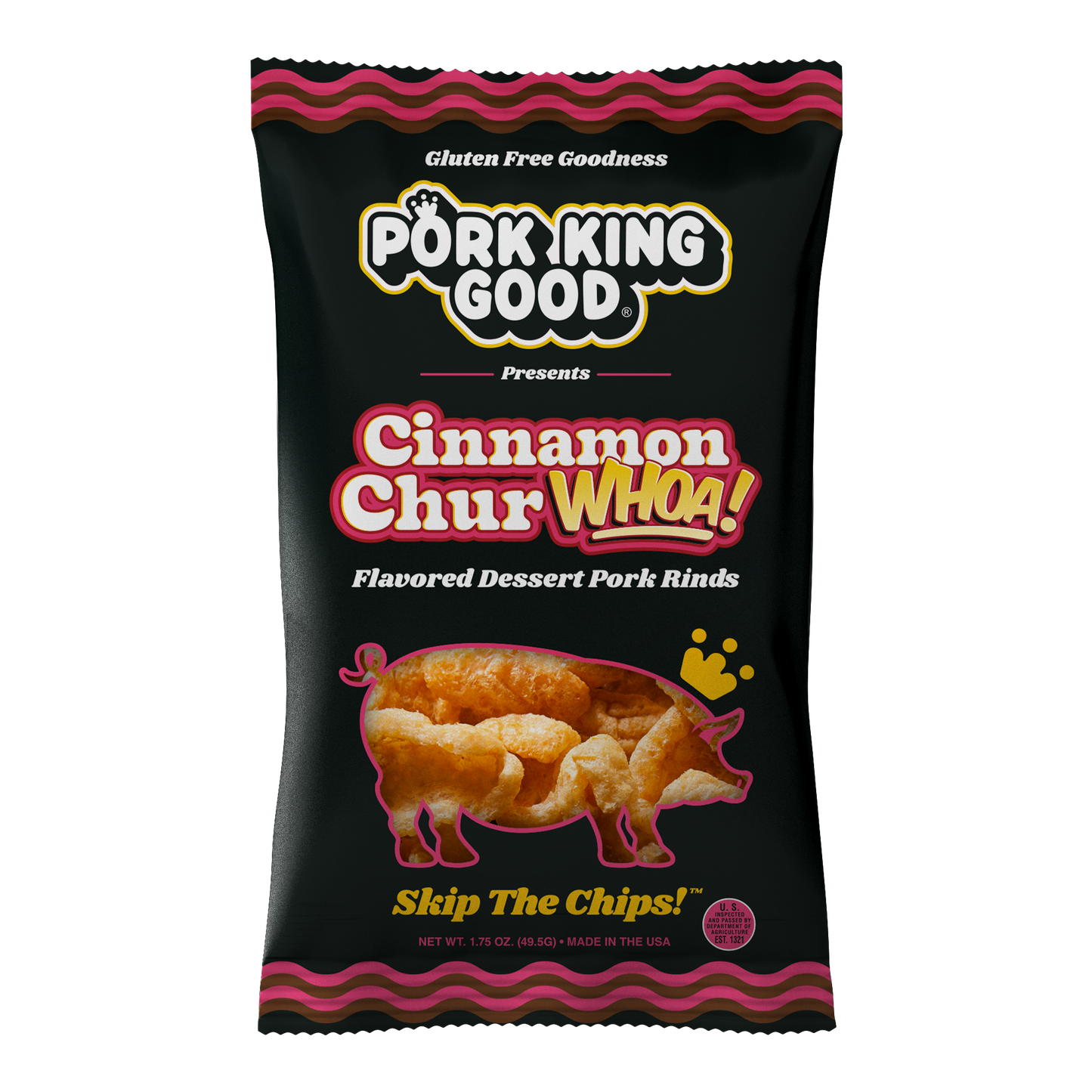 The Pig Pen Variety Pack of 1.75 oz Pork Rinds (10 Bags!)