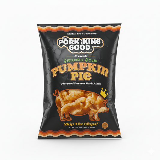 Pork King Good Pumpkin Pie Pork Rinds - 3 oz (Seasonal Flavor - Limited Supply)