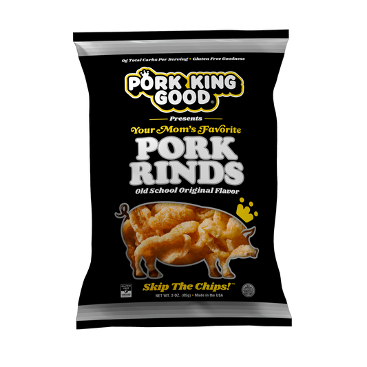 Pork King Good Your Mom's Favorite Original Pork Rinds - 3 oz