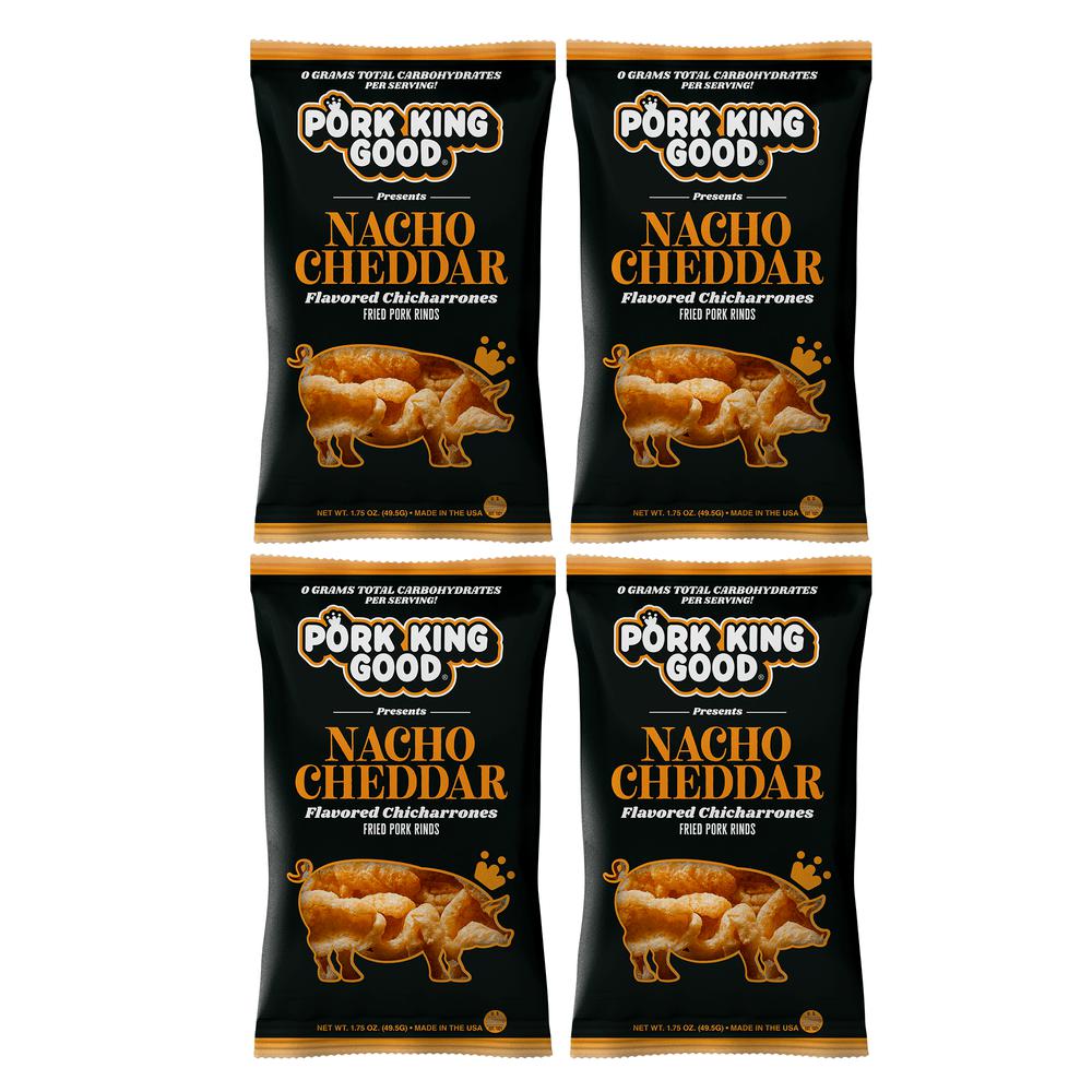 Pork King Good Nacho Cheddar Pork Rinds - Pork King Good