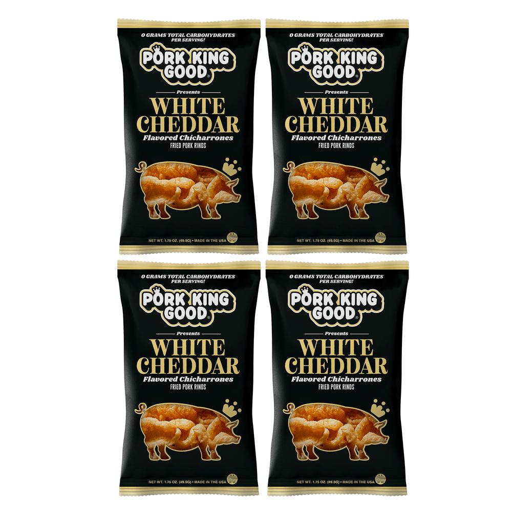 Pork King Good White Cheddar Pork Rinds - Pork King Good