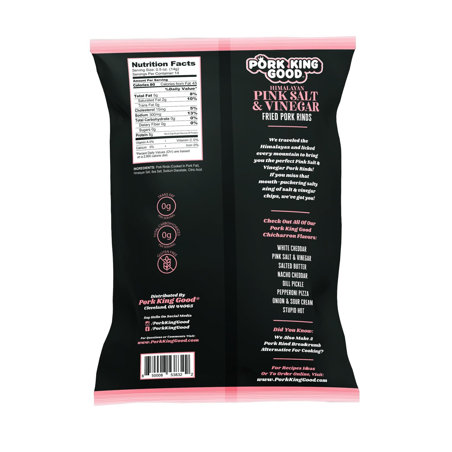 Pork King Good PORK RINDS ARE LIFE Variety Pack