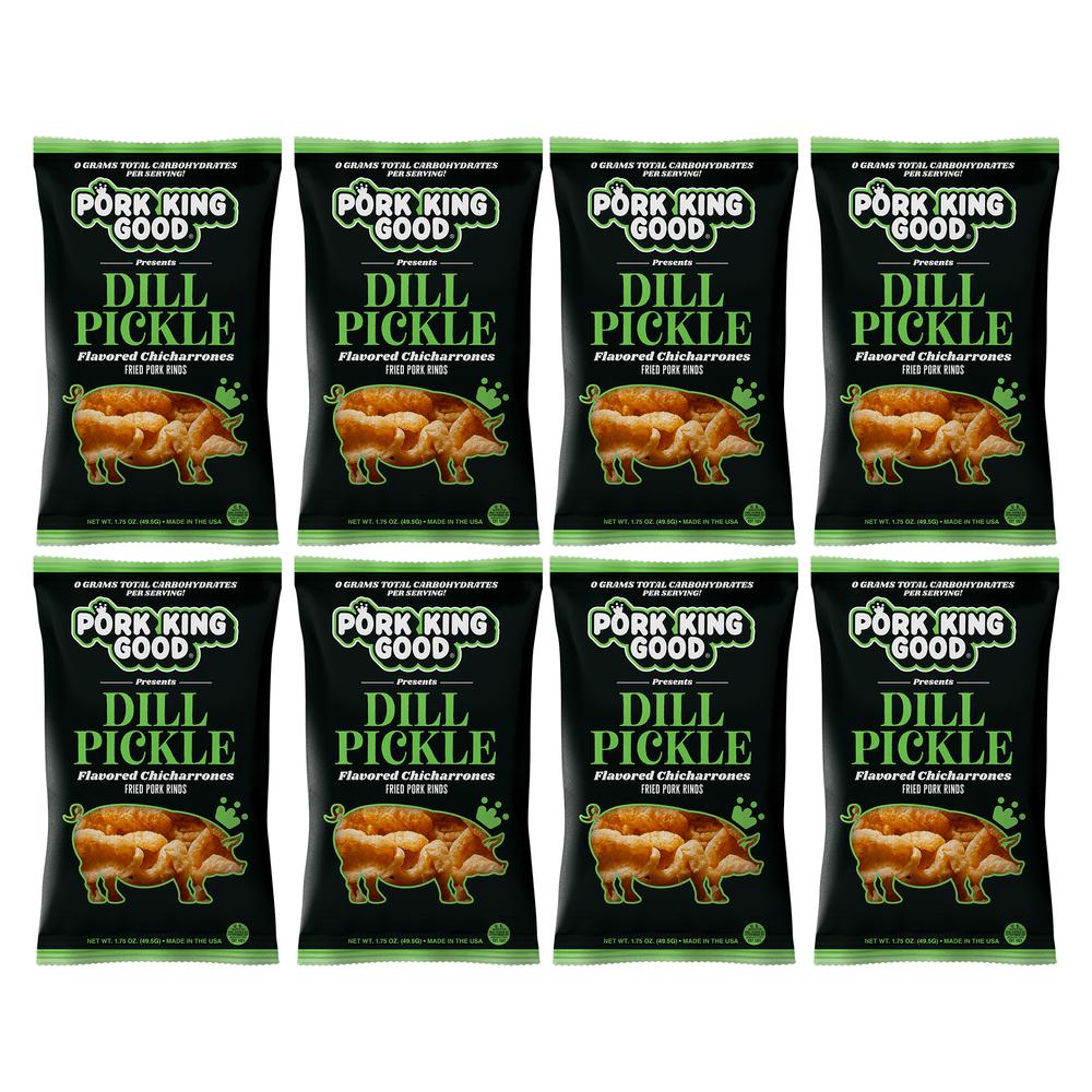 Pork King Good Dill Pickle Pork Rinds - Pork King Good