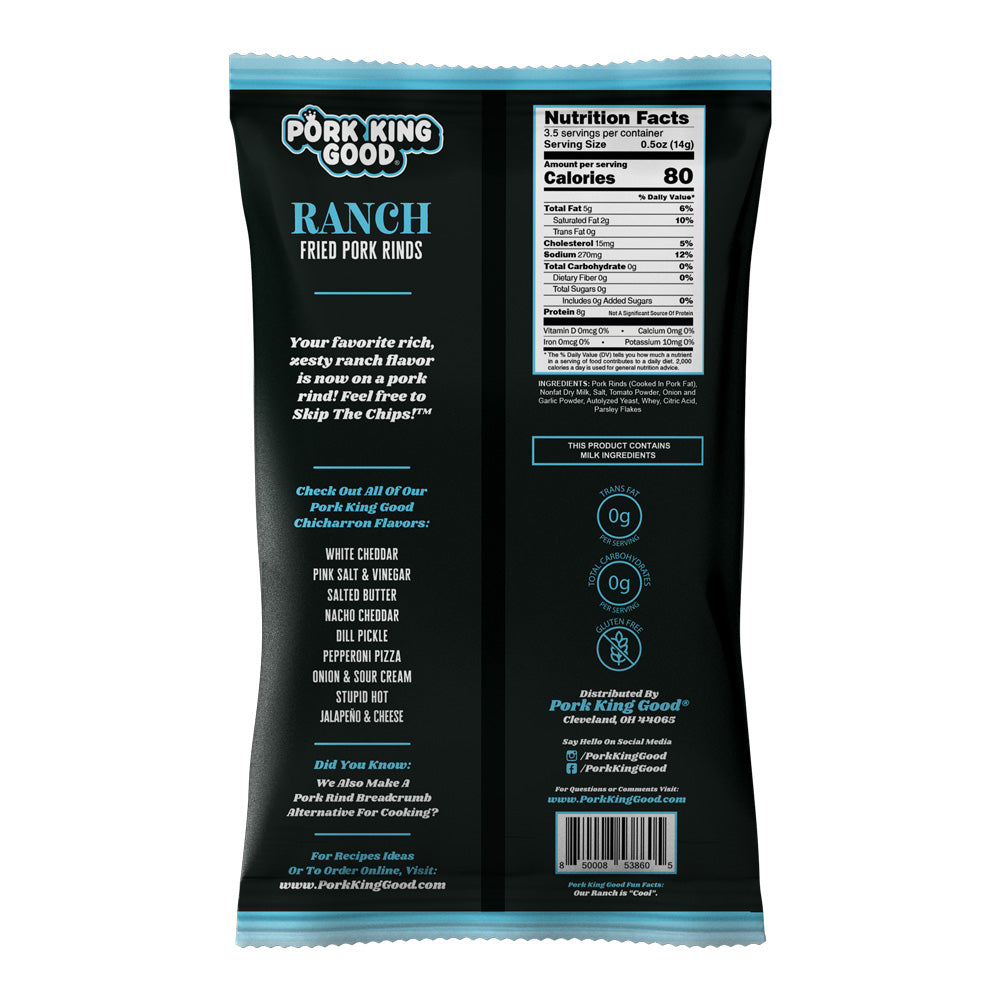 The Pig Pen Variety Pack of 1.75 oz Pork Rinds (10 Bags!)