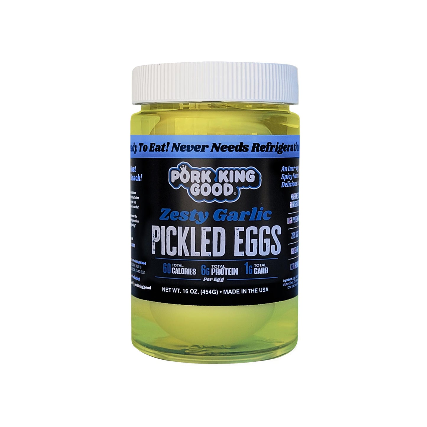 Pork King Good Zesty Garlic Pickled Eggs 2 Pack