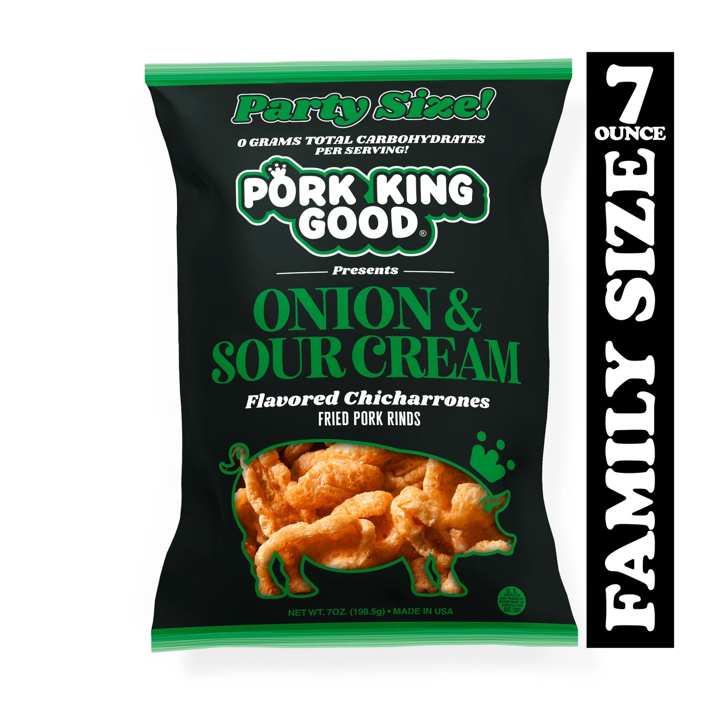 Pork King Good PORK RINDS ARE LIFE Variety Pack