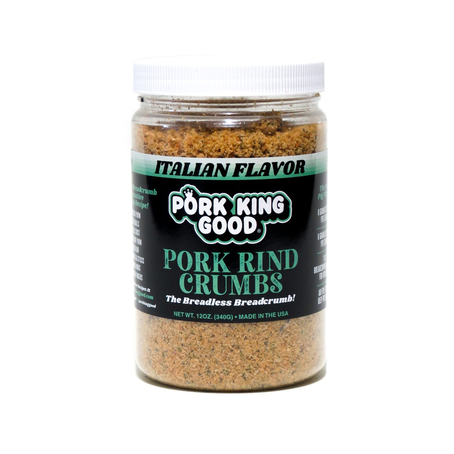 Pork King Good Pork Rind Crumbs Italian Flavor - Pork King Good