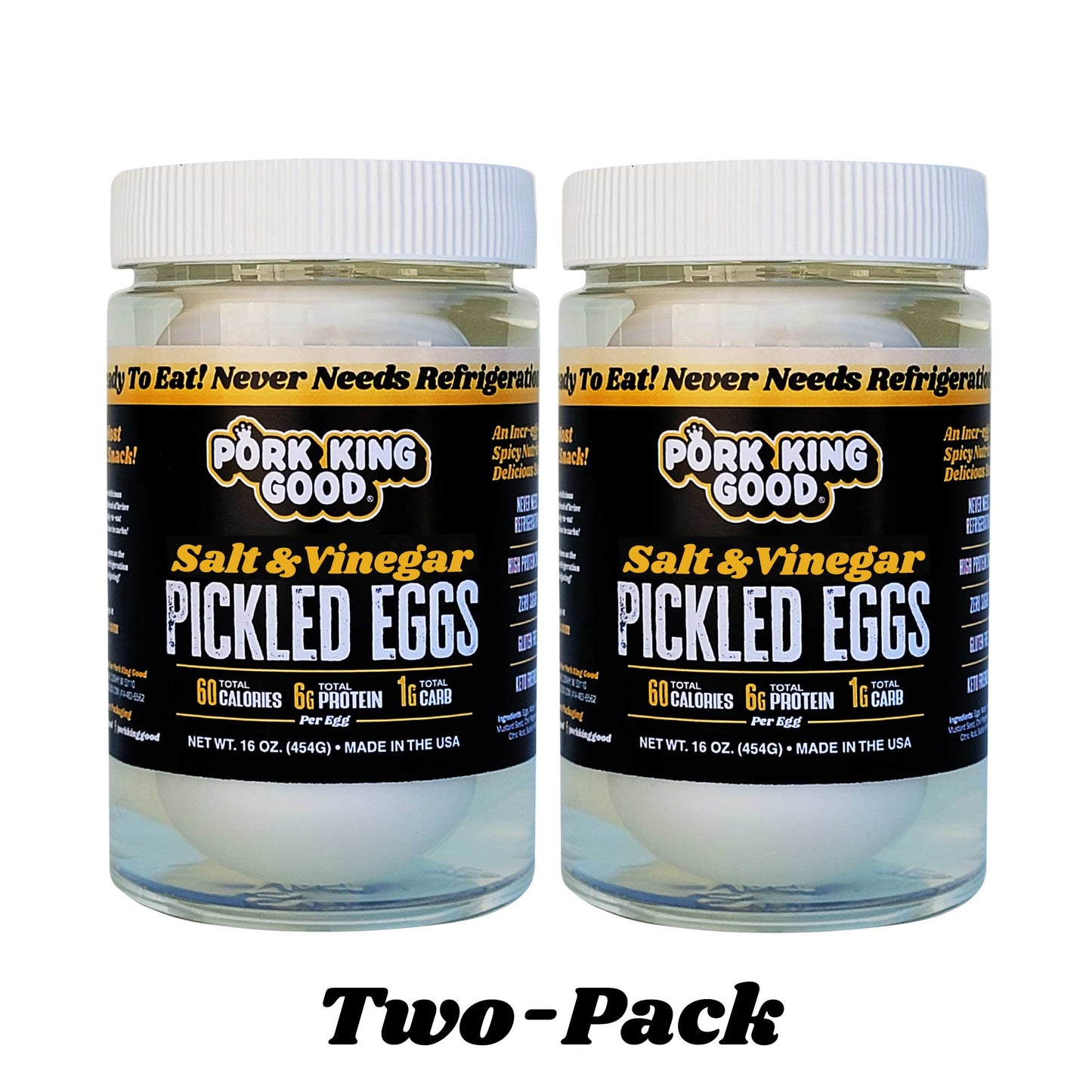 Pork King Good Salt & Vinegar Pickled Eggs 2 Pack