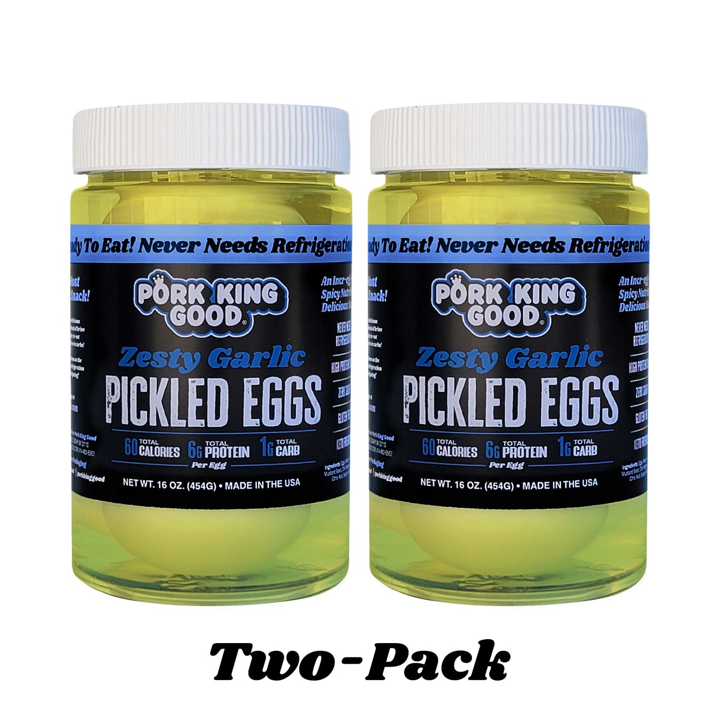 Pork King Good Zesty Garlic Pickled Eggs 2 Pack