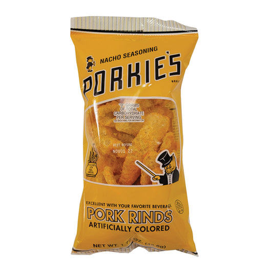 Porkie's Nacho Seasoning Pork Rinds -  1.75oz